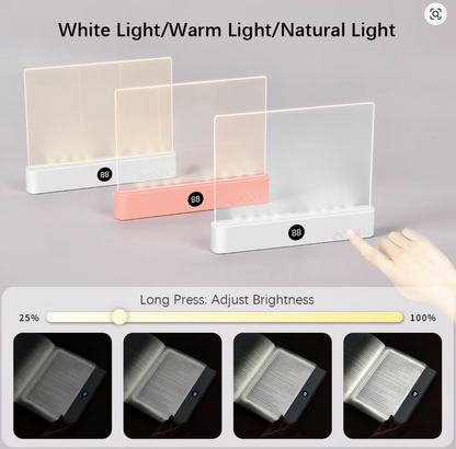 LED night reading light and lamp with timer